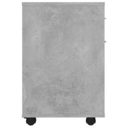Berkfield Home Rolling Cabinet Concrete Grey 45x38x54 cm Engineered Wood - Size: 45 x 38 x 54 cm - thumbnail 5