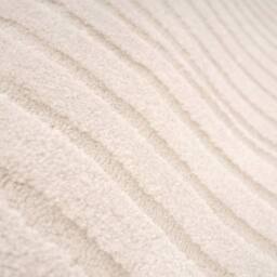 Kukoon Retro Grooves Plush Pile Cream Beige Living Room Area Rug - Size: 80 cm x 150 cm - thumbnail 6