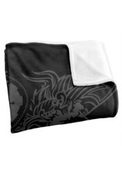 AC/DC ACDC Black Ice Silky Touch Super Soft Throw Blanket 152 X 127 cm in White - thumbnail 3
