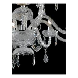 Netlighting INCANTO 8 Light Chandeliers Chrome Crystal 83x79cm in Silver - Size: 83x79 cm - thumbnail 4