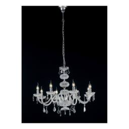 Netlighting INCANTO 8 Light Chandeliers Chrome Crystal 83x79cm in Silver - Size: 83x79 cm - thumbnail 2