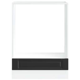 Berkfield Home Oven Cabinet¬†Porto Black Engineered Wood - thumbnail 4