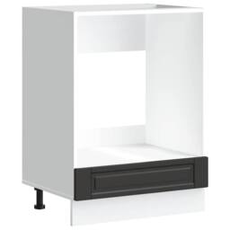 Berkfield Home Oven Cabinet¬†Porto Black Engineered Wood - thumbnail 3