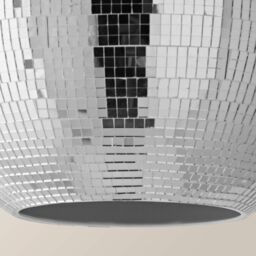 ValueLights Dolly Disco Ball Easy Fit Ceiling Pendant Light Lamp Shade & Bulb in Metallic Silver - thumbnail 6