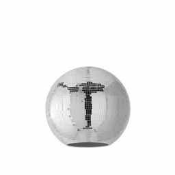 ValueLights Dolly Disco Ball Easy Fit Ceiling Pendant Light Lamp Shade & Bulb in Metallic Silver - thumbnail 4