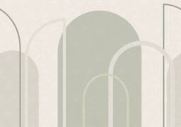 Superfresco Easy Linear Arch Sage Print To Order 3m x 2.8m Mural in Green - thumbnail 2