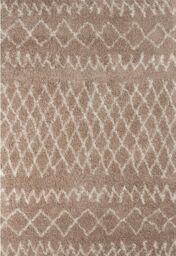 THE RUGS Soft Tangier Shaggy Rugs & Runners Beige & Ivory Living Room - Size: 160 cm x 230 cm - thumbnail 2