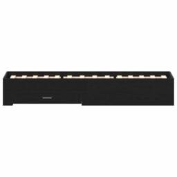 Berkfield Home Bed Frame Black Oak 90x200 cm Engineered Wood - thumbnail 7