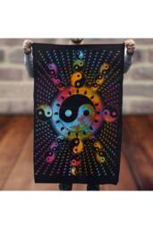 KDMD Vibrant Cotton Yin Yang Wall Art - Handmade Indian Decor (78x112cm) - Size: 78x112 cm - thumbnail 2