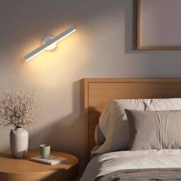Goeco LED Bathroom Mirror Light, 12W, 300° Rotatable, LED Mirror Lamp, 3000K in White - thumbnail 2