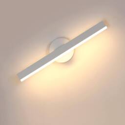 Goeco LED Bathroom Mirror Light, 12W, 300° Rotatable, LED Mirror Lamp, 3000K in White - thumbnail 1