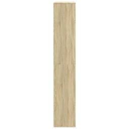Berkfield Home Classic Bookcase Sonoma Oak 100x33x187.5 cm Engineered Wood in Light Oak - thumbnail 5