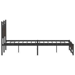 Berkfield Home Decorative Bed Frame without Mattress Brown Oak 140x190 cm Engine - thumbnail 7