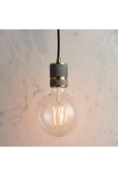 Netlighting Urban 1 Light Pendant Antique Brass Plate E27 in Gold - thumbnail 2