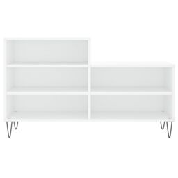 Berkfield Home Shoe Cabinet White 102x36x60 cm Engineered Wood - Size: 102 x 36 x 60 cm - thumbnail 4