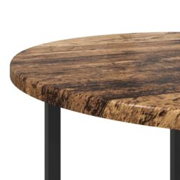 Berkfield Home Side Table Set of 2 - Vintage Wood, Engineered Wood, & Metal in Brown - thumbnail 6