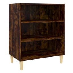 Berkfield Home Sideboard Smoked Oak 57x35x70 cm Engineered Wood in Brown - Size: 57 x 35 x 70 cm - thumbnail 2
