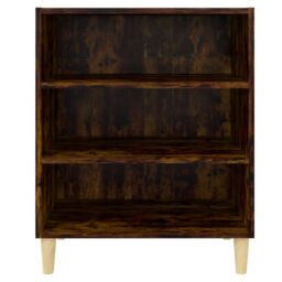 Berkfield Home Sideboard Smoked Oak 57x35x70 cm Engineered Wood in Brown - Size: 57 x 35 x 70 cm - thumbnail 4