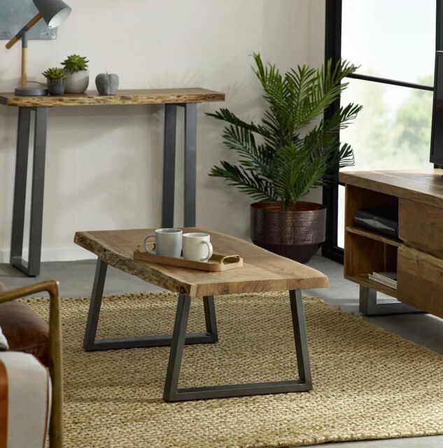 IH Design Wollaston Natural Essential Live Edge Coffee Table in Brown - image 1