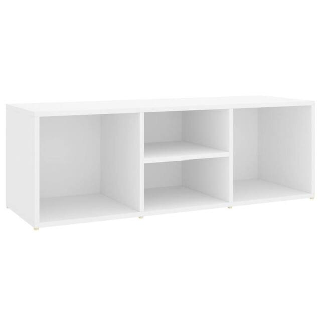 Berkfield Home Shoe Storage Bench White 105x35x35 cm Engineered Wood - Size: 105 x 35 x 35 cm - image 1