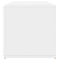 Berkfield Home Shoe Storage Bench White 105x35x35 cm Engineered Wood - Size: 105 x 35 x 35 cm - thumbnail 5