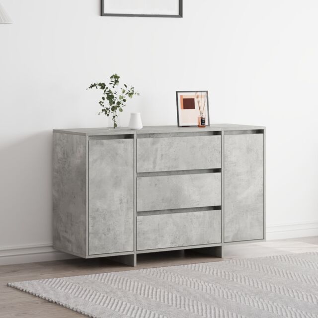 Berkfield Home Sideboard Concrete Grey 120x41x75 cm Engineered Wood - Size: 120 x 41 x 75 cm - image 1