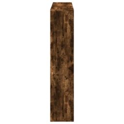 Berkfield Home Book Cabinet Smoked Oak 137.5x29x137.5 cm Engineered Wood in Brown - thumbnail 6
