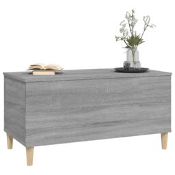 Berkfield Home Coffee Table Grey Sonoma 90x44.5x45 cm Engineered Wood - thumbnail 4