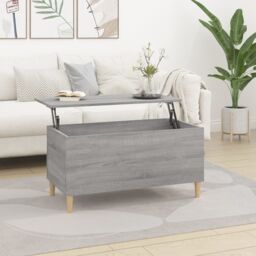 Berkfield Home Coffee Table Grey Sonoma 90x44.5x45 cm Engineered Wood - thumbnail 1
