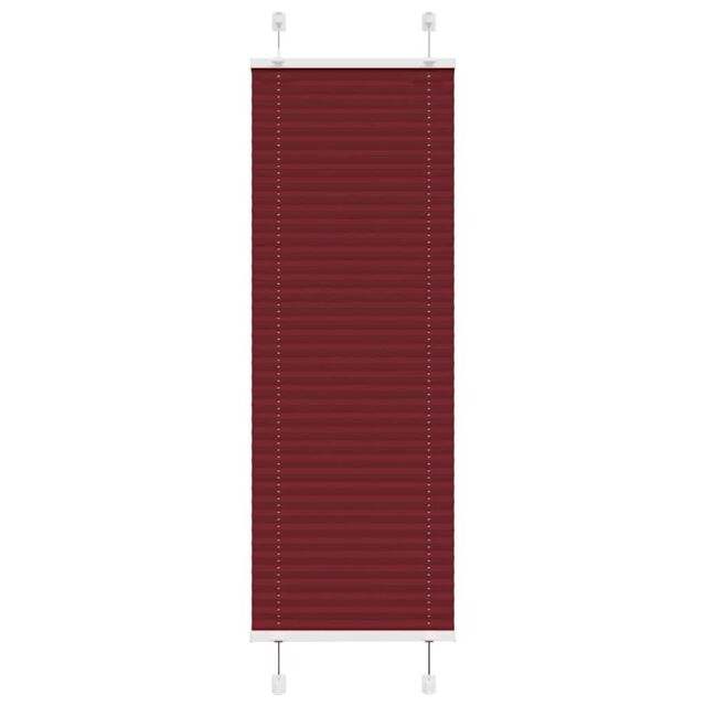 Berkfield Home Pleated Blind Bordeaux Red 50x100 cm Fabric Width 49.4 cm Polyester - image 1