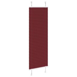 Berkfield Home Pleated Blind Bordeaux Red 50x100 cm Fabric Width 49.4 cm Polyester - thumbnail 3