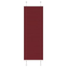 Berkfield Home Pleated Blind Bordeaux Red 50x100 cm Fabric Width 49.4 cm Polyester - thumbnail 1