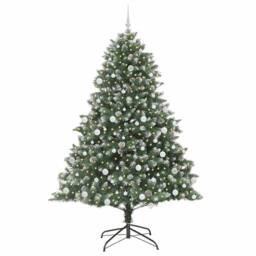 Berkfield Home Modern Artificial Christmas Tree with Stand Green 140 x 140 x 210 cm