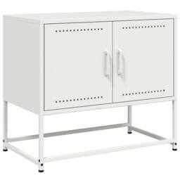 Berkfield Home TV Cabinet White 68.5x39x60.5 cm Steel - thumbnail 3