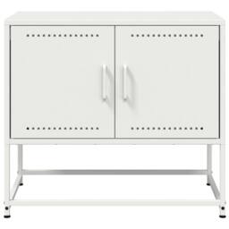 Berkfield Home TV Cabinet White 68.5x39x60.5 cm Steel - thumbnail 6