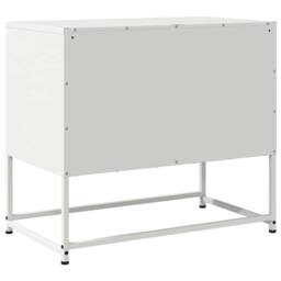 Berkfield Home TV Cabinet White 68.5x39x60.5 cm Steel - thumbnail 8
