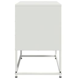 Berkfield Home TV Cabinet White 68.5x39x60.5 cm Steel - thumbnail 7