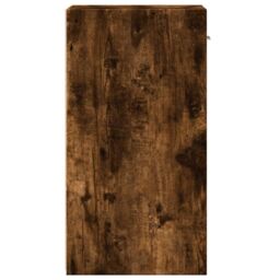 Berkfield Home Bedside Cabinet Smoked Oak 35x34x65 cm Engineered Wood in Brown - Size: 35 x 34 x 65 cm - thumbnail 6