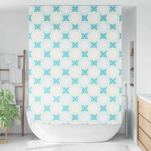 Berkfield Home Shower Roller Blind 150x240 cm Fabric Width 146 cm in Blue - image 1