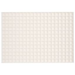 Berkfield Home Weighted Blanket Light Cream 140x200 cm Single 6 kg Fabric - thumbnail 3