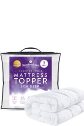 Slumberdown Sleep Soundly Deep 5cm Mattress Topper in White - Size: Super King - thumbnail 7