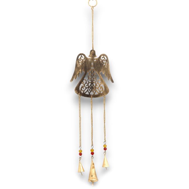 KDMD Indian Chimes - Angel 3 Bells in Gold