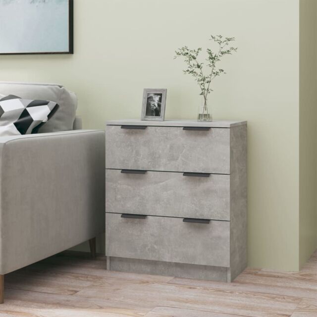 Berkfield Home Sideboard Concrete Grey 60x30x70 cm Engineered Wood - Size: 60 x 30 x 70 cm - image 1