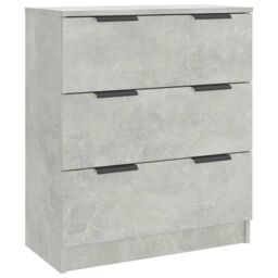 Berkfield Home Sideboard Concrete Grey 60x30x70 cm Engineered Wood - Size: 60 x 30 x 70 cm - thumbnail 2