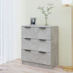 Berkfield Home Sideboard Concrete Grey 60x30x70 cm Engineered Wood - Size: 60 x 30 x 70 cm - thumbnail 3