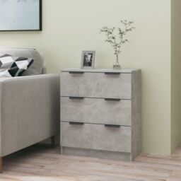 Berkfield Home Sideboard Concrete Grey 60x30x70 cm Engineered Wood - Size: 60 x 30 x 70 cm - thumbnail 1