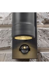 CGC Lighting 'Valentine' Dark Grey Outdoor Double Wall Light With PIR Motion Sensor - thumbnail 3