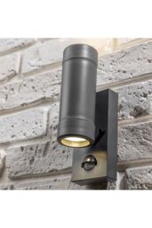CGC Lighting 'Valentine' Dark Grey Outdoor Double Wall Light With PIR Motion Sensor - thumbnail 4