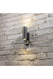 CGC Lighting 'Valentine' Dark Grey Outdoor Double Wall Light With PIR Motion Sensor - thumbnail 5