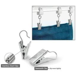 PAWNORA 5M Flexible Curtain Track Rod Rail in White - thumbnail 4
